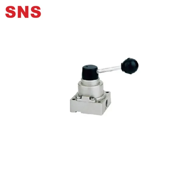 SNS VH Series pneumatic hand-switching 4/3  way valves hand control rotary valve