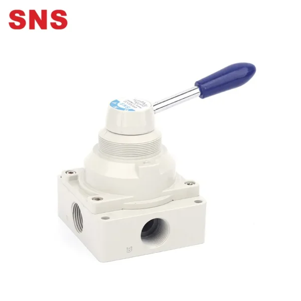 SNS 4HV series high quality pneumatic hand switching control rotary valve