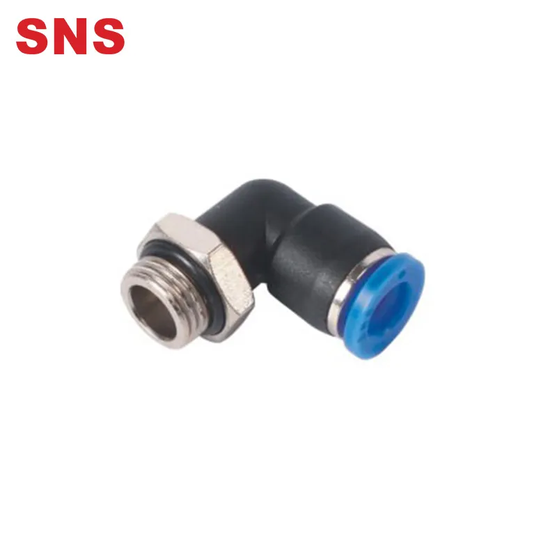 Sns Spl G Series Pneumatic One Touch L Type Degree Male Elbow G Thread Air Tube Plastic Quick