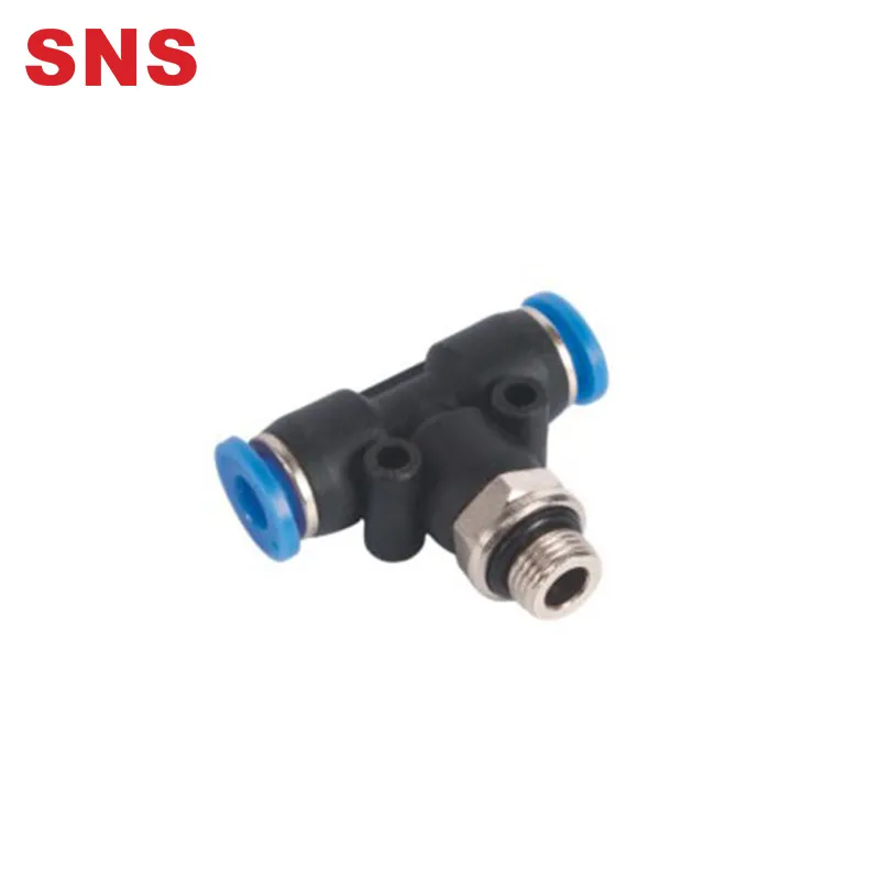 Sns Spb G Series Pneumatic One Touch T Type Fitting Three Way Joint