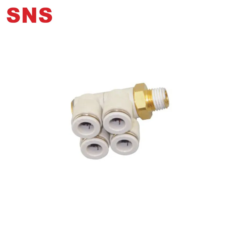 Sns Kq Zd Series Pneumatic One Touch Air Hose Tube Connector Male