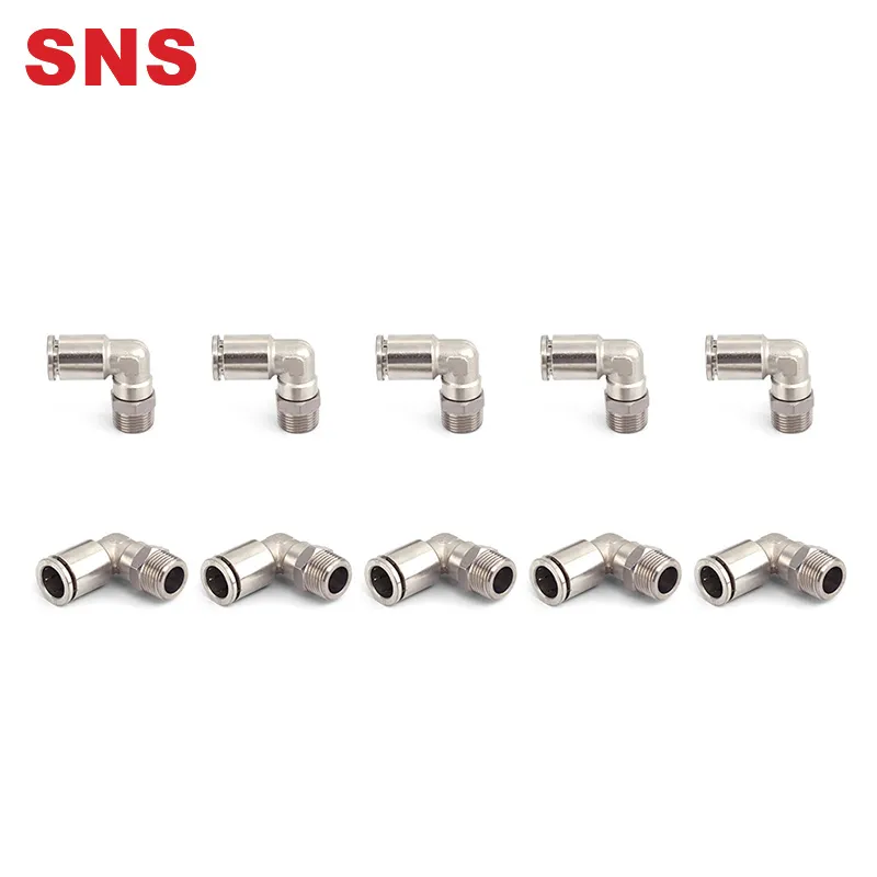 Sns Jpl Series Quick Connect L Type 90 Degree Male Thread Elbow Air