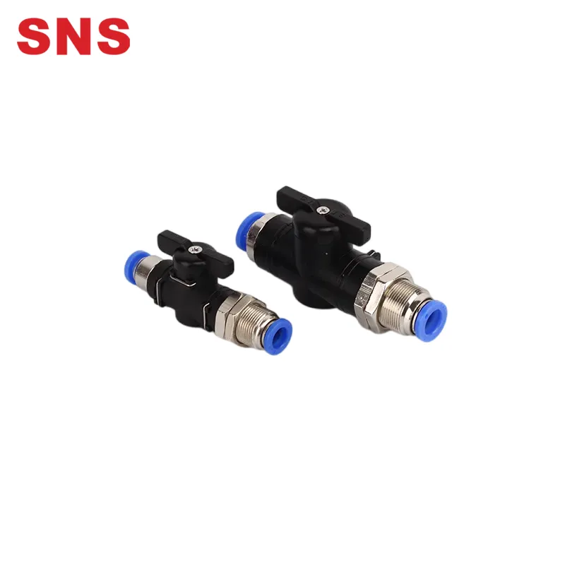 SNS BM Series plastic brass pneumatic air control hand valve
