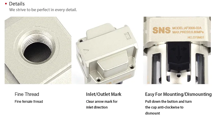 Sns Pneumatic Air Source Treatment Af Series Detail 1