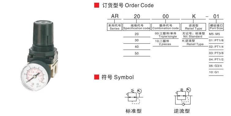 Sns Pneumatic Air Source Treatment Ar Series Detail 4