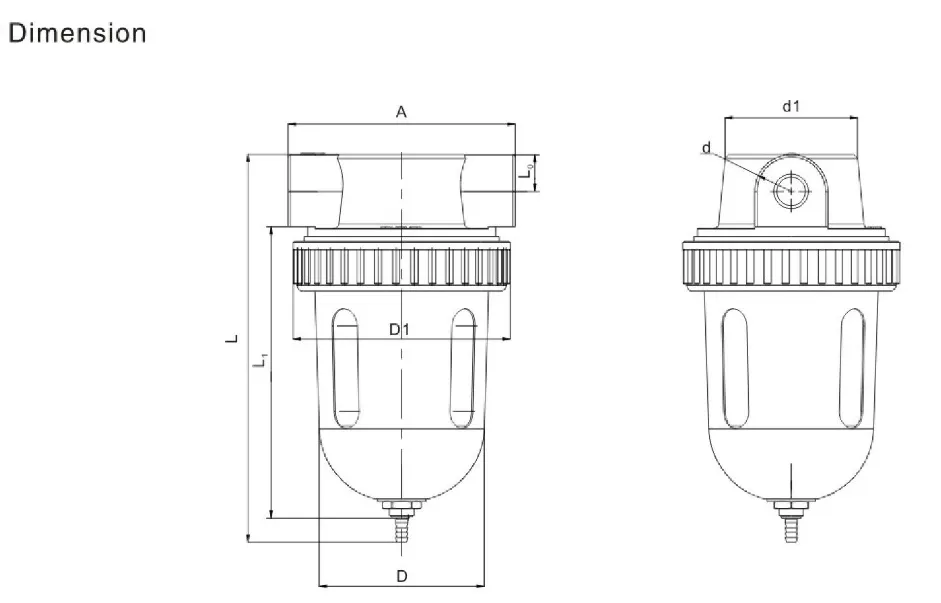 Sns Pneumatic Air Source Treatment Qsl Series Data Sheet 2