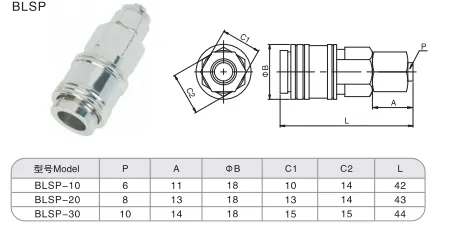 Sns Pneumatic Auxiliary Components Blsp Series Data Sheet 1