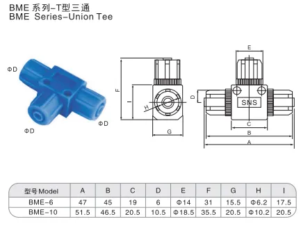 Sns Pneumatic Auxiliary Components Bme Series Data Sheet 1