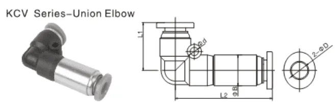 Sns Pneumatic Auxiliary Components Kcv Series Data Sheet 1
