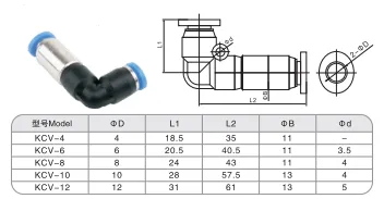 Sns Pneumatic Auxiliary Components Kcv Series Detail 1