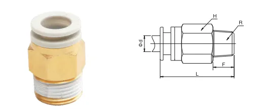 Sns Pneumatic Auxiliary Components Kq2C Series Data Sheet 1