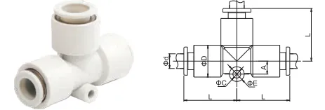 Sns Pneumatic Auxiliary Components Kq2E Series Data Sheet 1