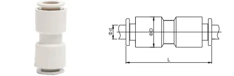 Sns Pneumatic Auxiliary Components Kq2U Series Data Sheet 1