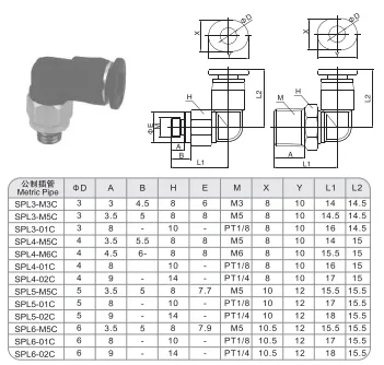 Sns Pneumatic Auxiliary Components Spl C Series Detail 1