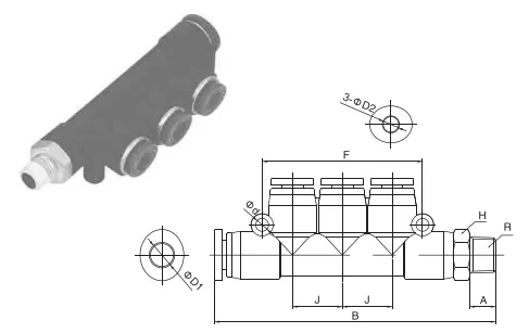 Sns Pneumatic Auxiliary Components Spwd Series Data Sheet 1