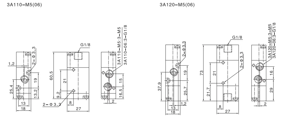 Sns Pneumatic Control Components 3A Series Data Sheet 3