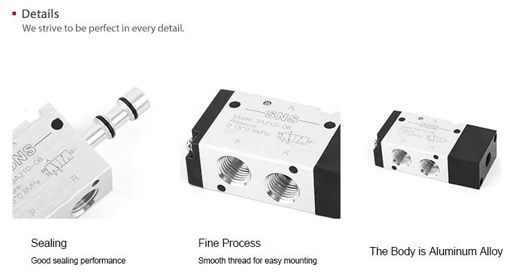 Sns Pneumatic Control Components 3A Series Detail 1