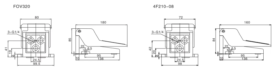 Sns Pneumatic Control Components 4F Fov Series Data Sheet 2