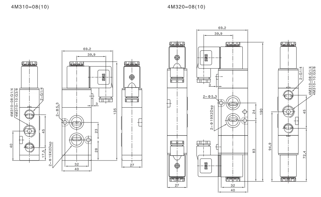 Sns Pneumatic Control Components 4M Series Data Sheet 4