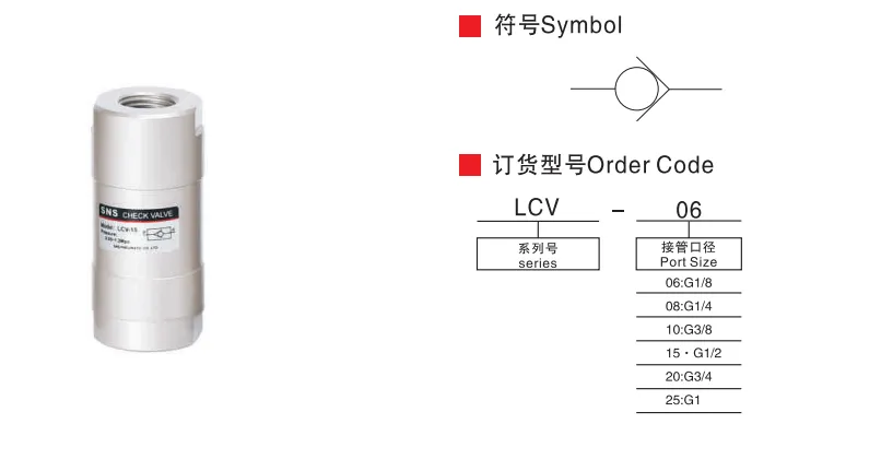 Sns Pneumatic Control Components Lcv Series Data Sheet 1