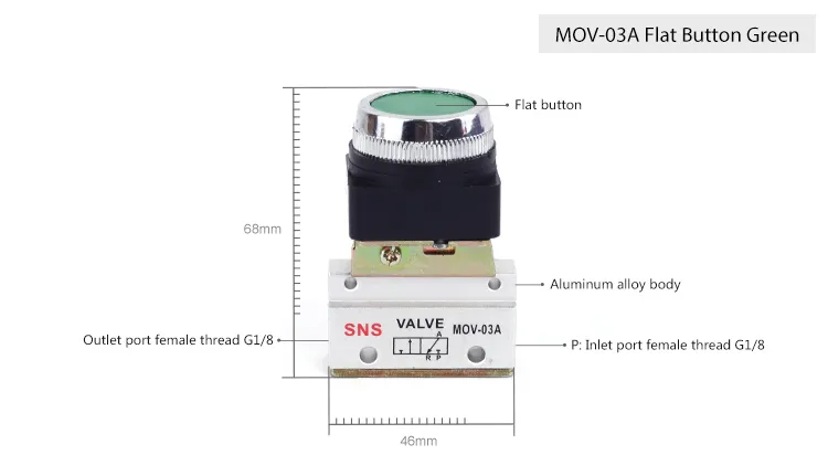 Sns Pneumatic Control Components Mov Series Data Sheet 1