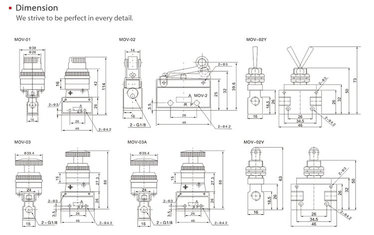 Sns Pneumatic Control Components Mov Series Data Sheet 3