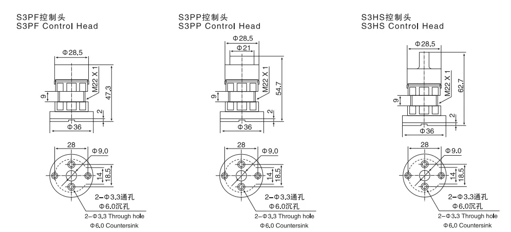 Sns Pneumatic Control Components S3 Series Data Sheet 3