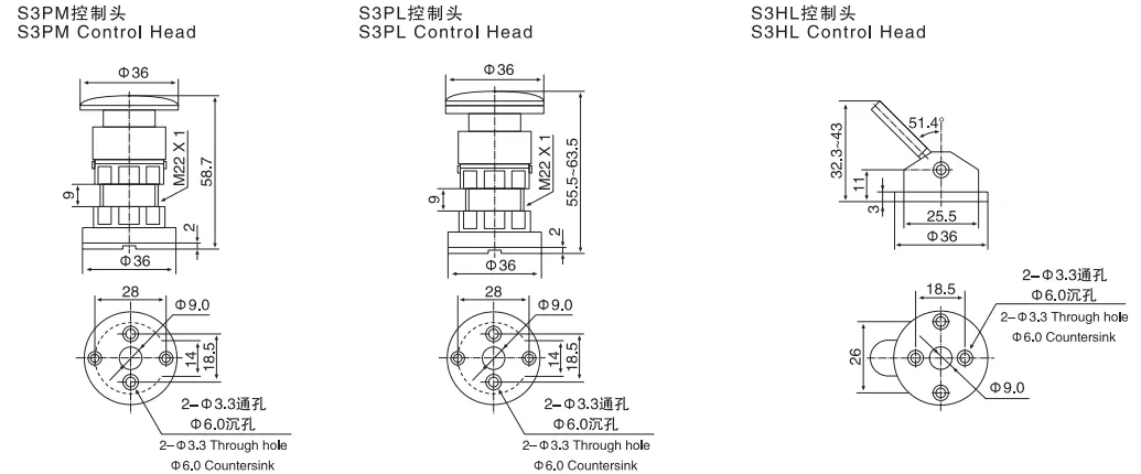 Sns Pneumatic Control Components S3 Series Data Sheet 4