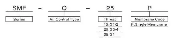 Sns Pneumatic Control Components Smf Q Series Data Sheet 1