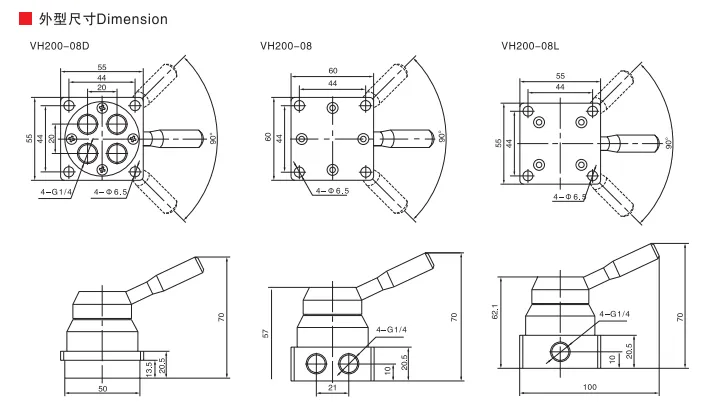 Sns Pneumatic Control Components Vh200 Series Data Sheet 2