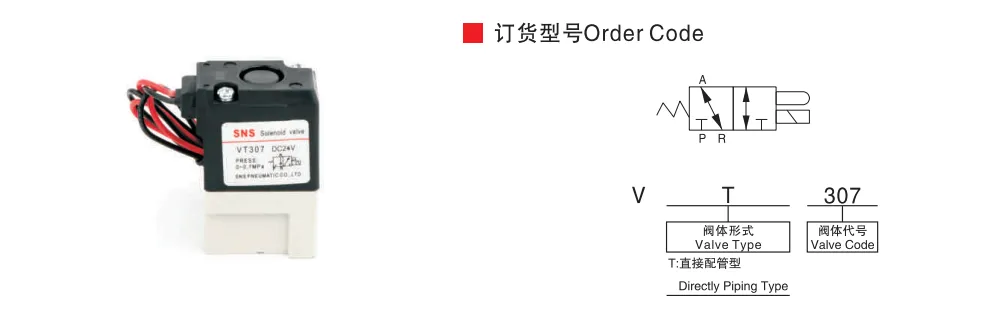 Sns Pneumatic Control Components Vt307 Series Data Sheet 1