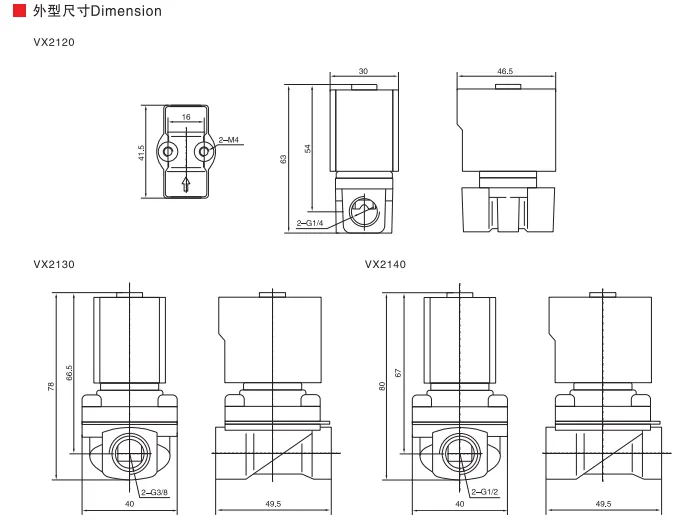 Sns Pneumatic Control Components Vx21 Series Data Sheet 2