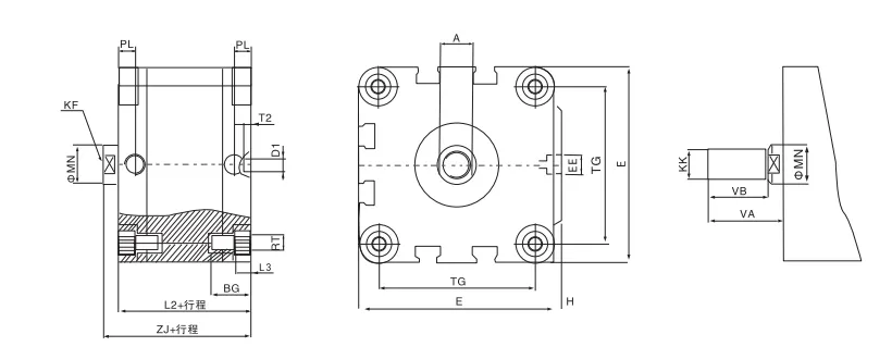 Sns Pneumatic Executive Components Advu Series Data Sheet 2