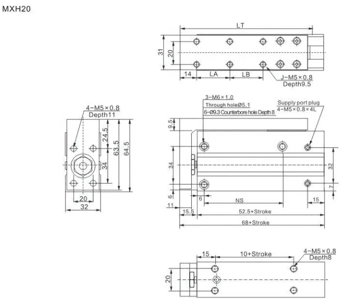 Sns Pneumatic Executive Components Mxh Series Data Sheet 7