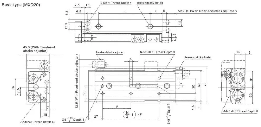 Sns Pneumatic Executive Components Mxq Series Data Sheet 12