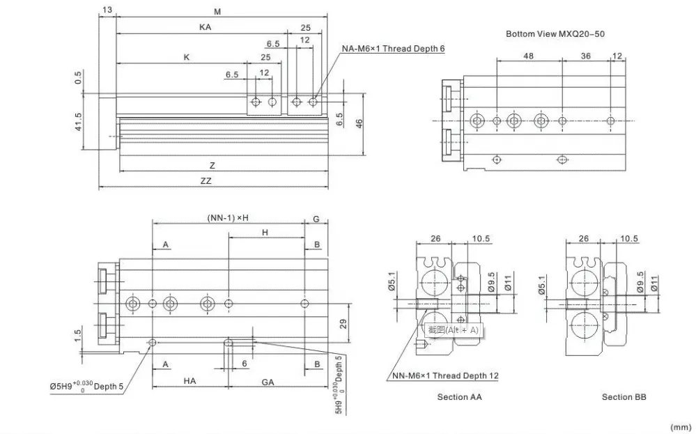 Sns Pneumatic Executive Components Mxq Series Data Sheet 13