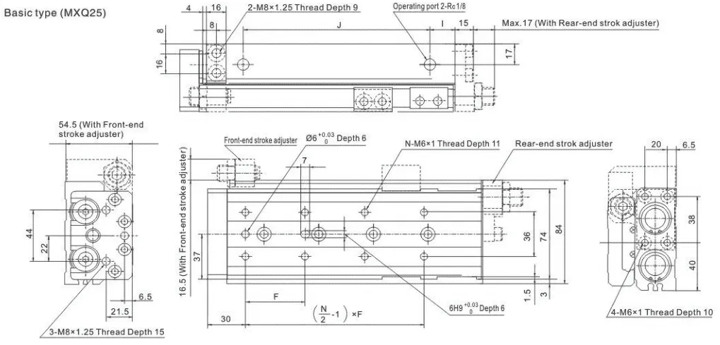 Sns Pneumatic Executive Components Mxq Series Data Sheet 14