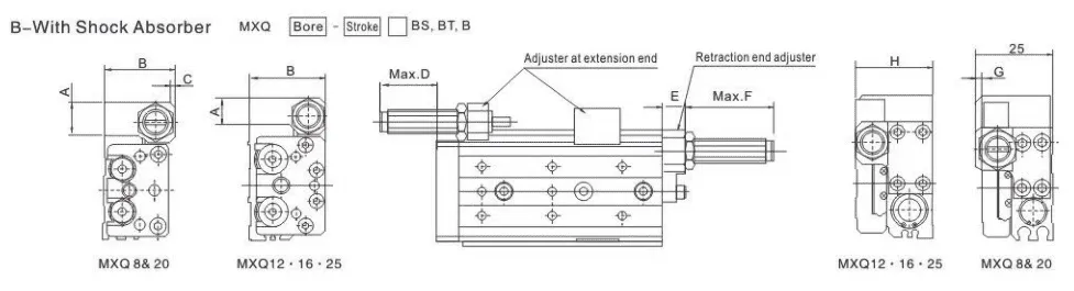 Sns Pneumatic Executive Components Mxq Series Data Sheet 16