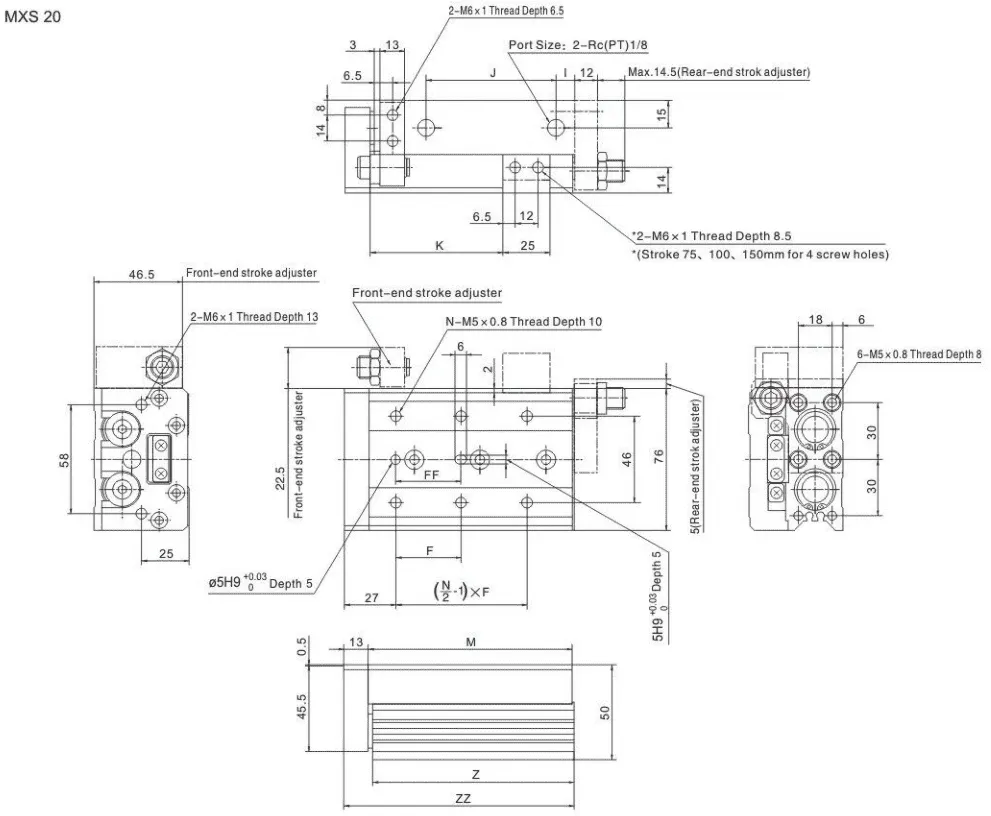 Sns Pneumatic Executive Components Mxs Series Data Sheet 14