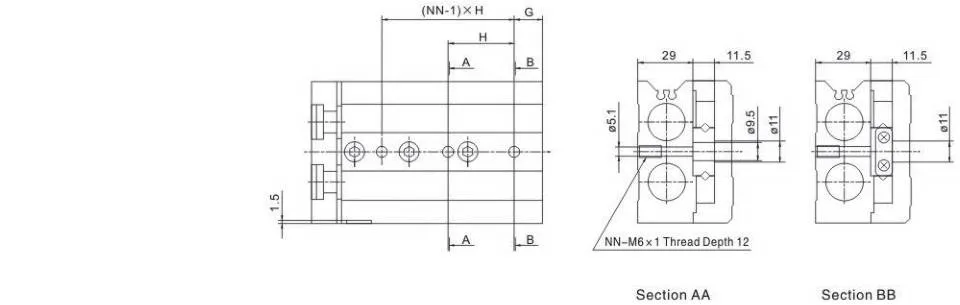 Sns Pneumatic Executive Components Mxs Series Data Sheet 15