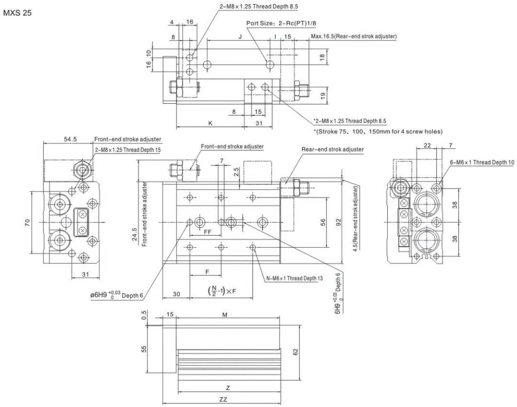 Sns Pneumatic Executive Components Mxs Series Data Sheet 16