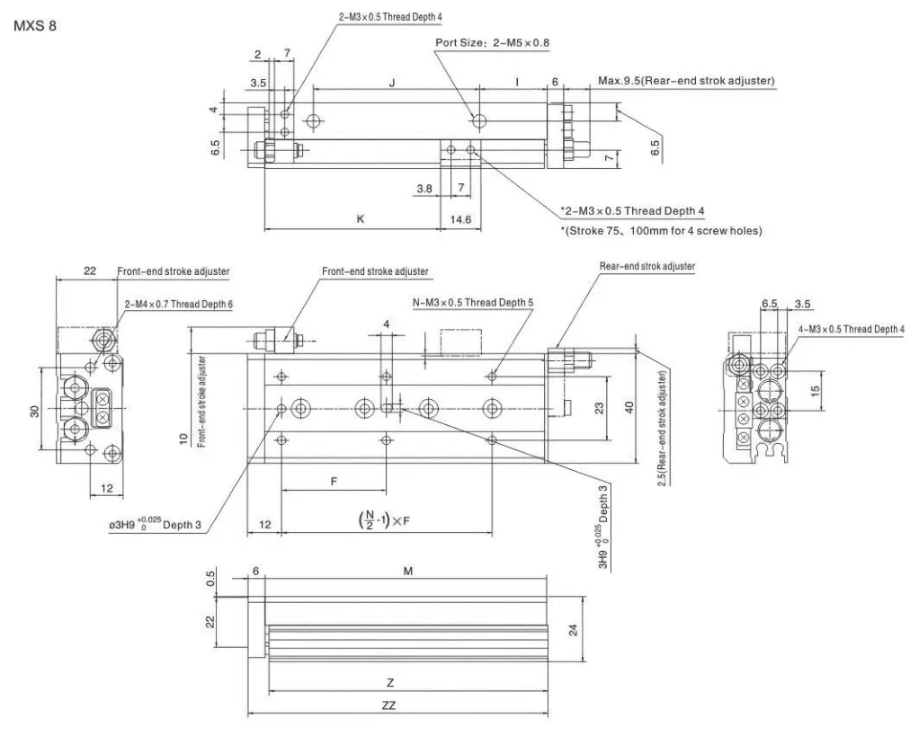 Sns Pneumatic Executive Components Mxs Series Data Sheet 7