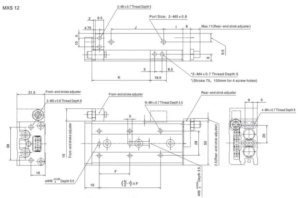 Sns Pneumatic Executive Components Mxs Series Data Sheet 9