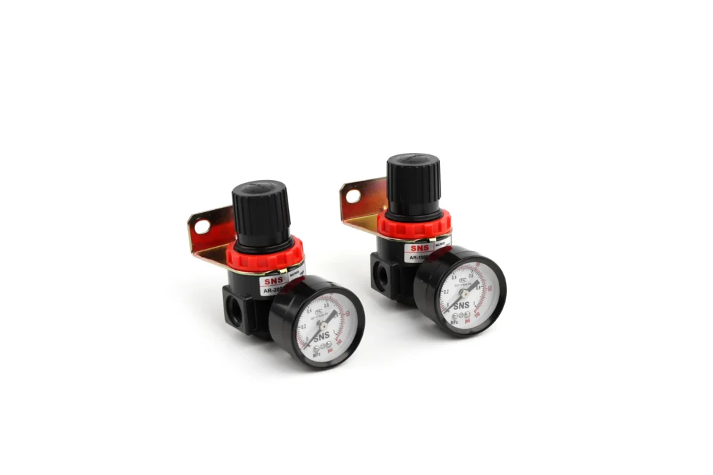 Dual-Air-Pressure-Regulators-With-Gauge