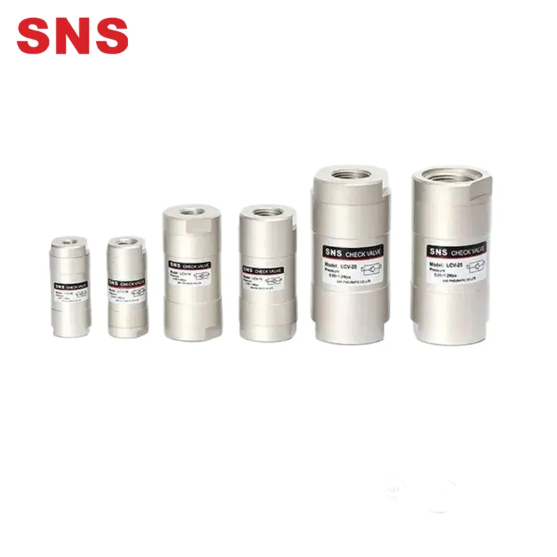 SNS LCV series pneumatic control valve air one way speed control valve